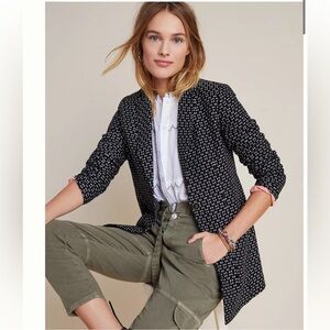 Anthropologie Black and White Blazer